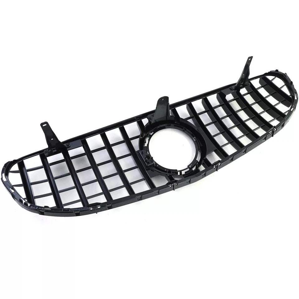 Mercedes GLC W253 Front PANAMERICANA Grille 19-22 ABS Gloss Black