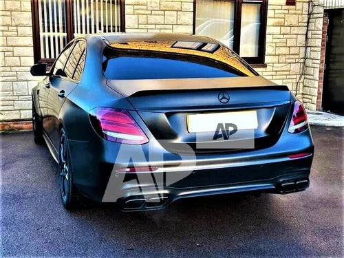 Mercedes E Class E63 W213 Car Rear Spoiler 16-20 Pre-Facelift Gloss Black