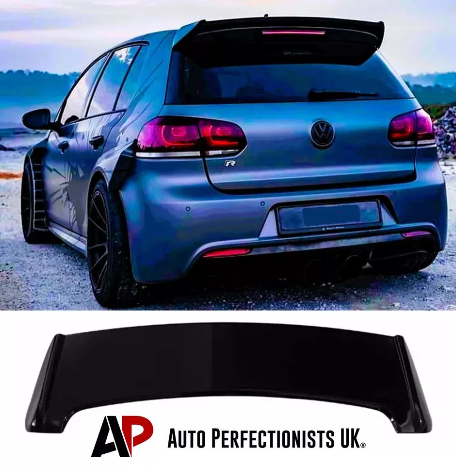 VW Golf MK6 Car Rear Roof Spoiler 2008-2013 Osir Style Gloss Black