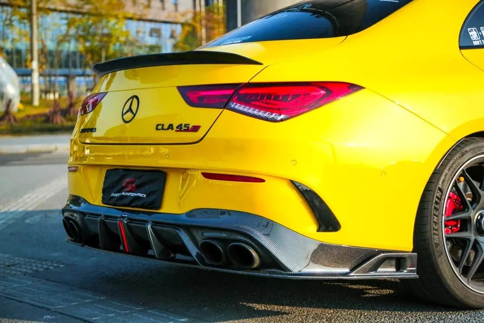 Mercedes CLA Class Car Roof Spoiler Wing 2019-2024 Gloss Black