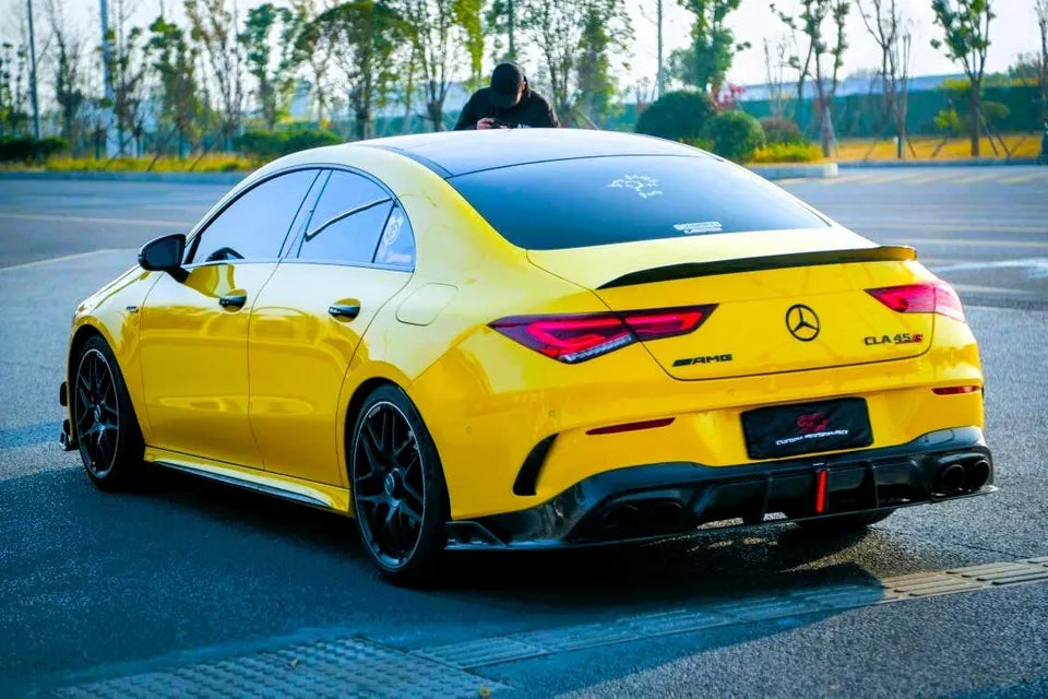 Mercedes CLA Class Car Roof Spoiler Wing 2019-2024 Gloss Black