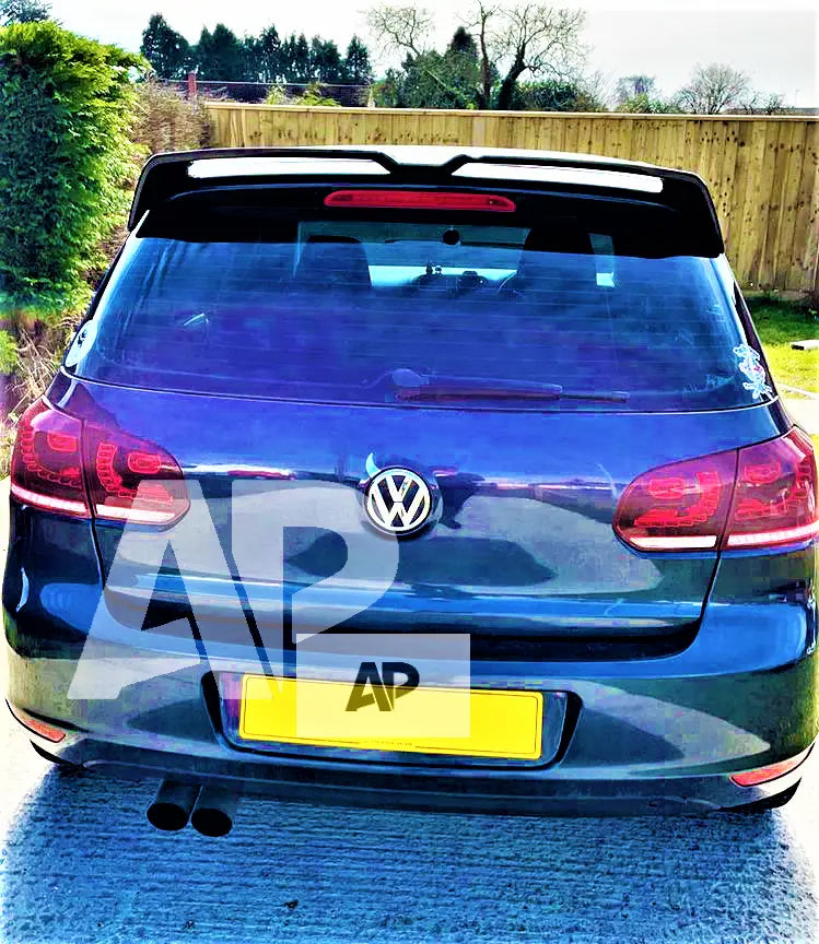 VW Golf MK6 Car Rear Roof Spoiler Wing 2008-2013 Gloss Black