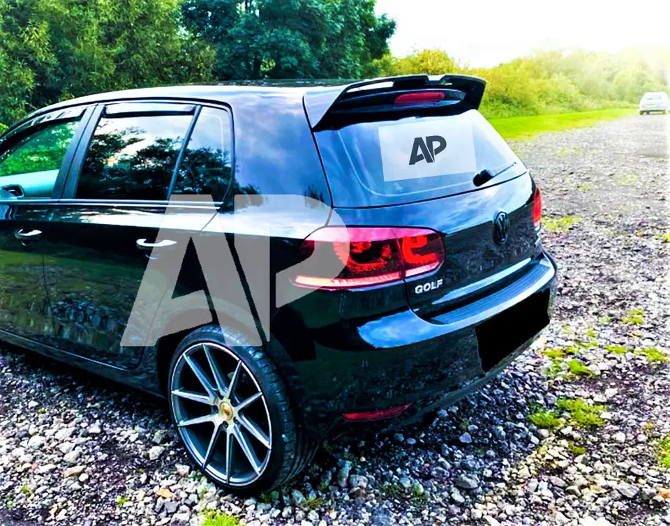 VW Golf MK6 Car Rear Roof Spoiler Wing 2008-2013 Gloss Black