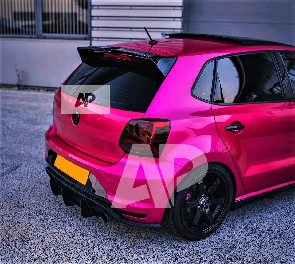 VW Polo MK5 Car Rear Roof Spoiler Wing 2009-2017 Carbon Fibre