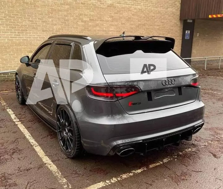 Audi A3 S3 RS3 Sportback Car Rear Roof Spoiler 2013-2020 Gloss Black