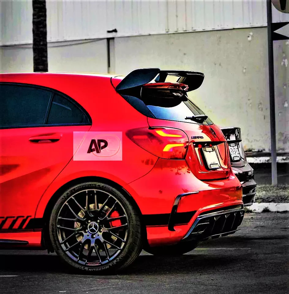 Mercedes A Class Car Rear Roof Spoiler 2012-2018 Gloss Black
