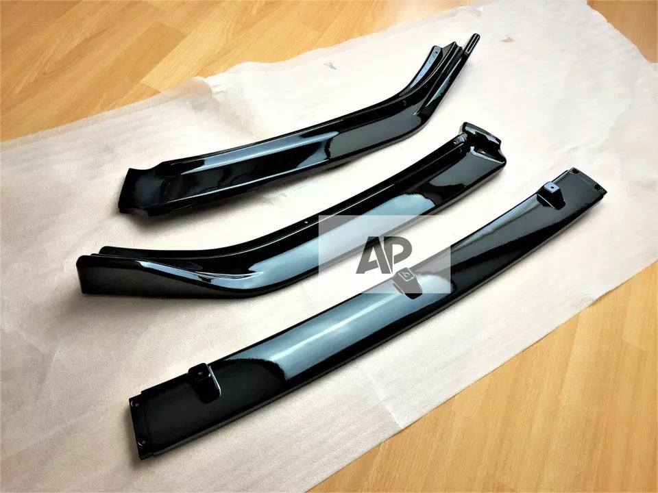 VW Volkswagen Polo MK5 Front Splitter Lip 2009-2017 Gloss Black