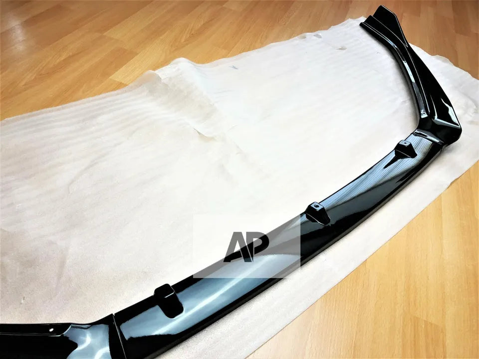 VW Volkswagen Polo MK5 Front Splitter Lip 2009-2017 Gloss Black