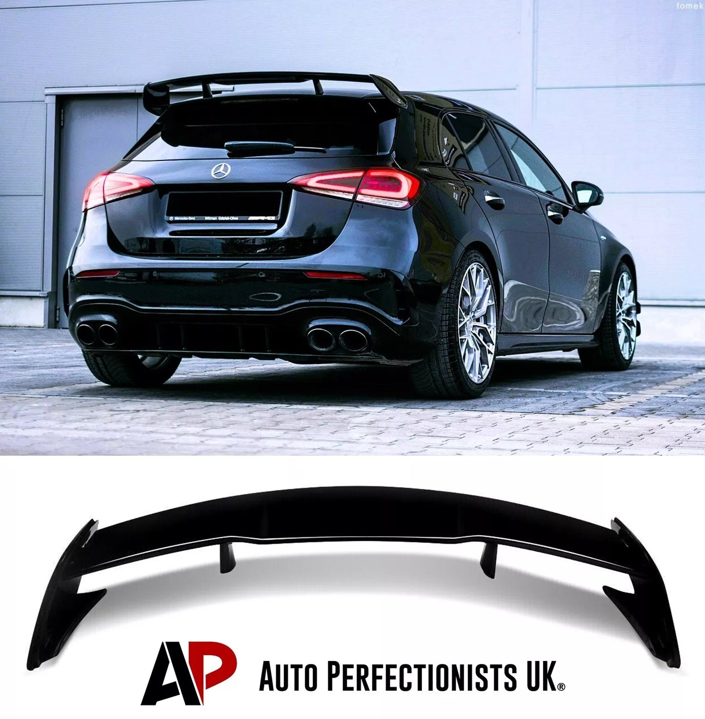 Mercedes A45 A Class Car Rear Roof Spoiler 2018-2024 Gloss Black