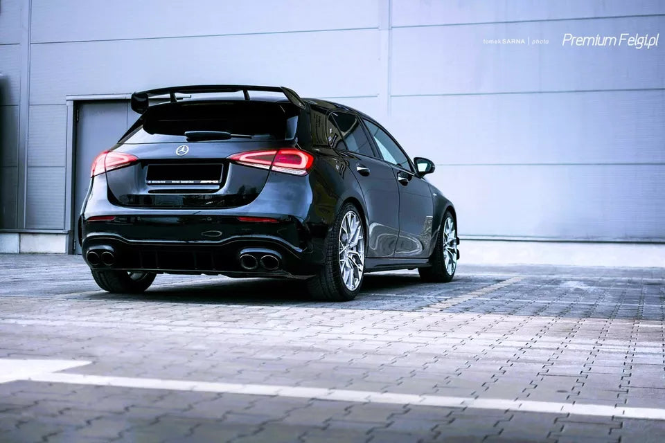 Mercedes A45 A Class Car Rear Roof Spoiler 2018-2024 Gloss Black