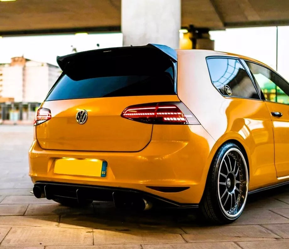 VW Golf MK7 MK7.5 Car Rear Roof Spoiler 2013-20 Osir Style Gloss Black
