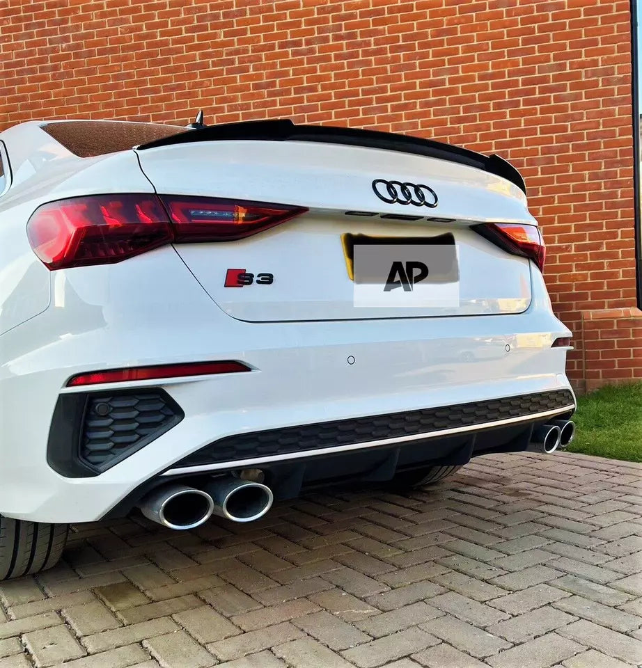 Audi A3 S3 RS3 8Y Saloon Car Rear Spoiler 2020-2024 Gloss Black