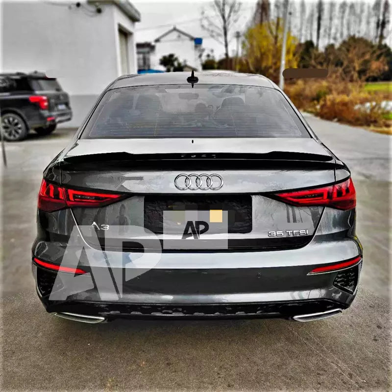 Audi A3 S3 RS3 8Y Saloon Car Rear Spoiler 2020-2024 Gloss Black