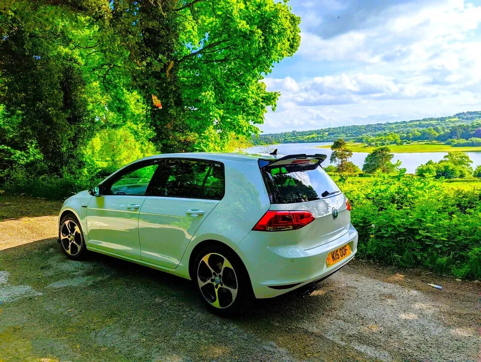 VW Golf MK7 MK7.5 Car Rear Roof Spoiler GTD Style Gloss Black