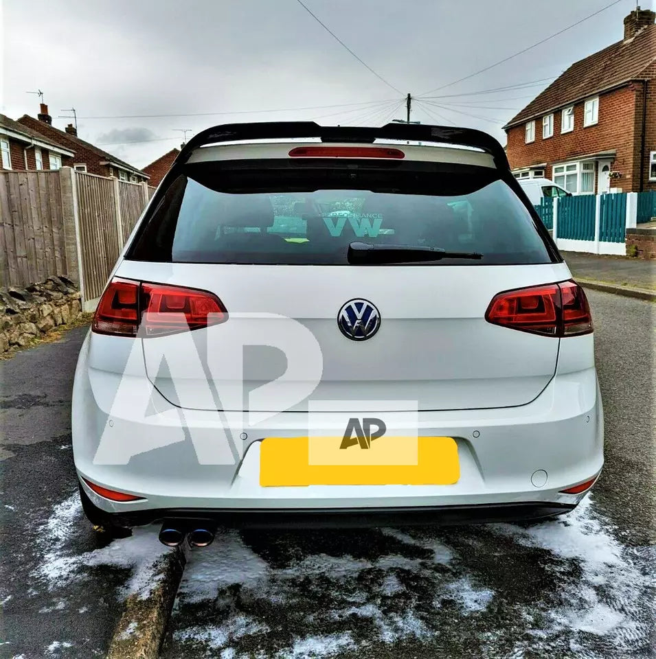VW Golf MK7 MK7.5 Car Rear Roof Spoiler GTD Style Gloss Black