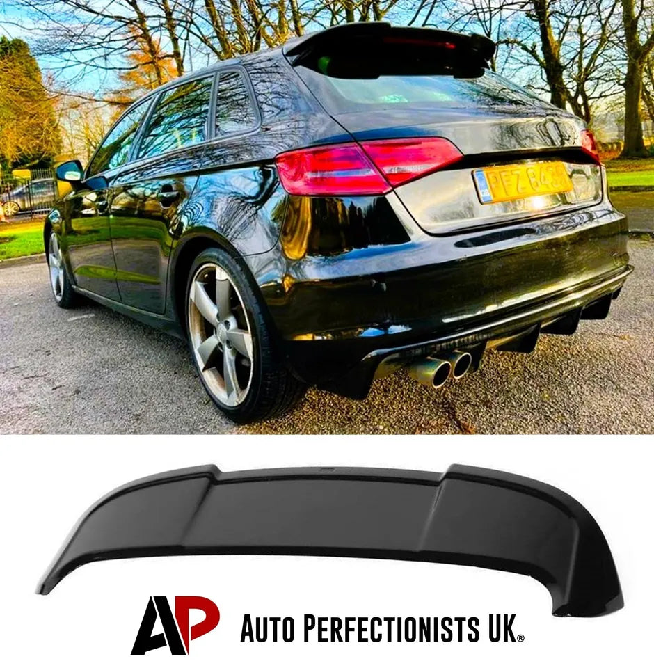 Audi A3 SE Sportback Car Rear Spoiler 2013-2020 Gloss Black