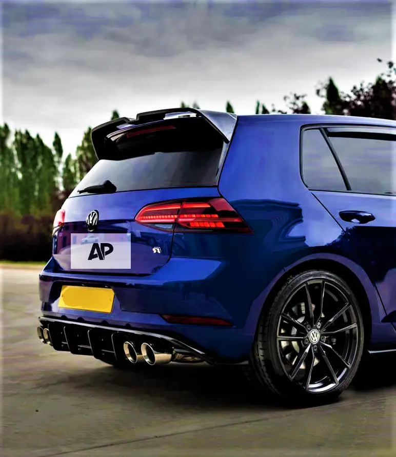VW Golf MK7 MK7.5 Car Rear Roof Spoiler TSI TDI Carbon Fibre