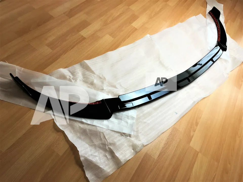 Mercedes E Class E43 E53 Front Splitter 2020-2024 Gloss Black