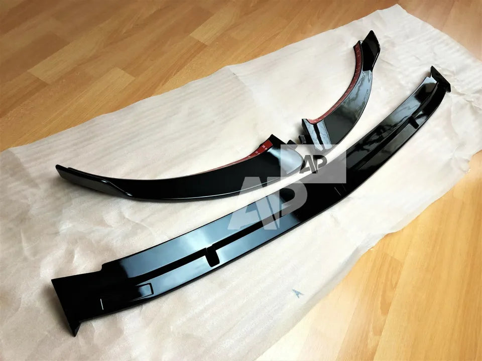 Mercedes E Class E43 E53 Front Splitter 2020-2024 Gloss Black