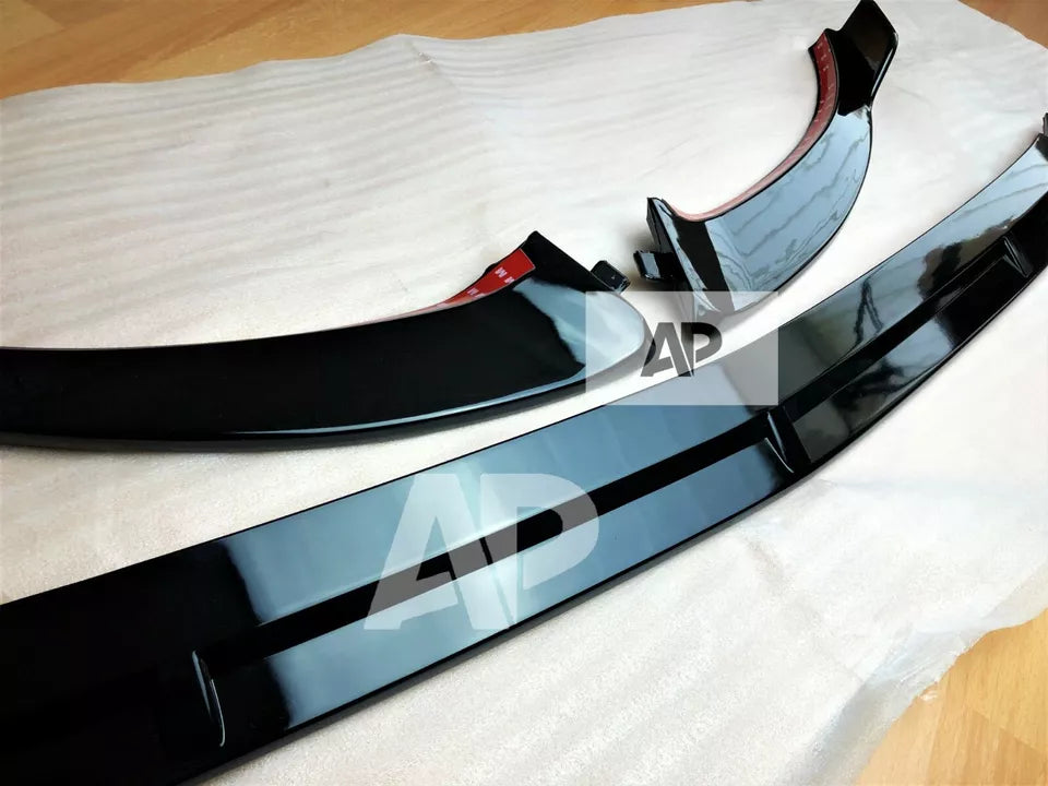 Mercedes E Class E43 E53 Front Splitter 2020-2024 Gloss Black