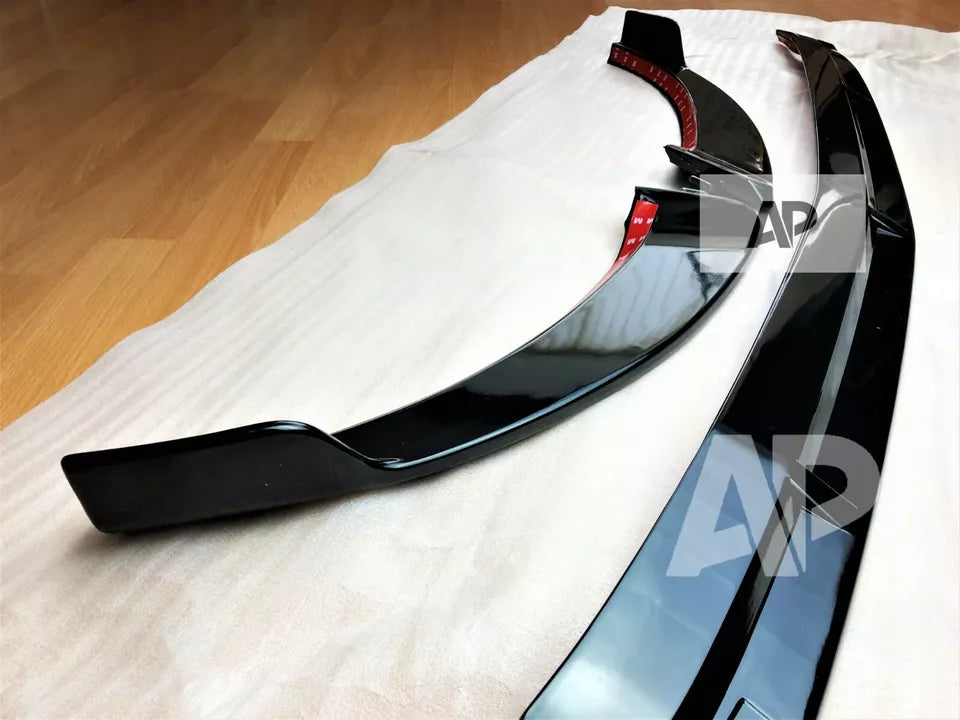 Mercedes E Class E43 E53 Front Splitter 2020-2024 Gloss Black