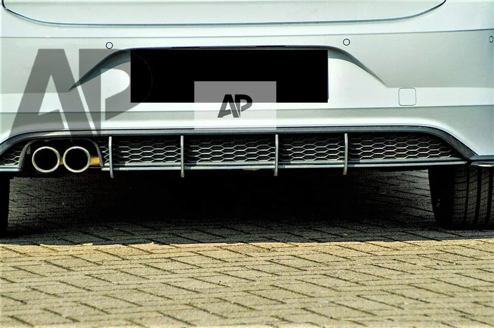 VW Polo MK6 Rear Blade Diffuser 2018-2024 Gloss Black