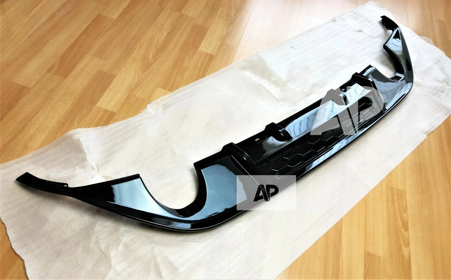 VW Golf GTI MK7 Rear Boot Valance Diffuser 2013-2016 Gloss Black