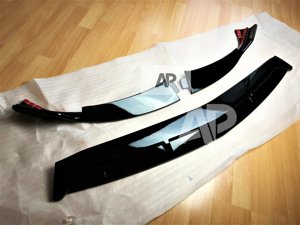Mercedes A Class A35 Front Splitter 2018-24 Brabus Style Gloss Black