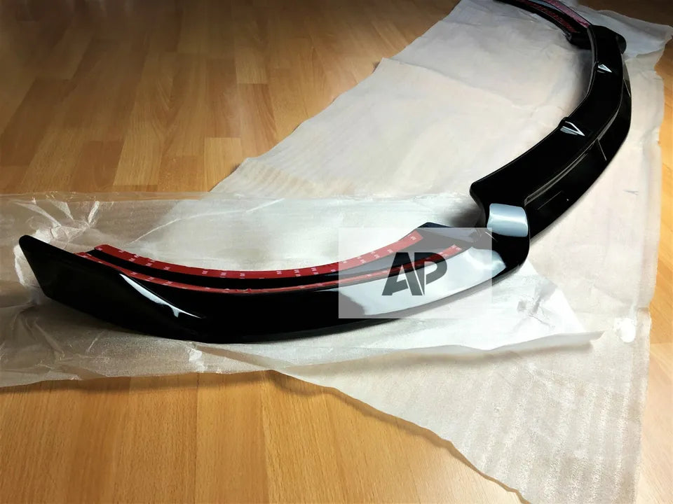 Mercedes E Class W213 E43 E53 Front Splitter 2016-2020 Gloss Black