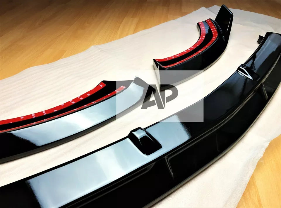Mercedes E Class W213 E43 E53 Front Splitter 2016-2020 Gloss Black