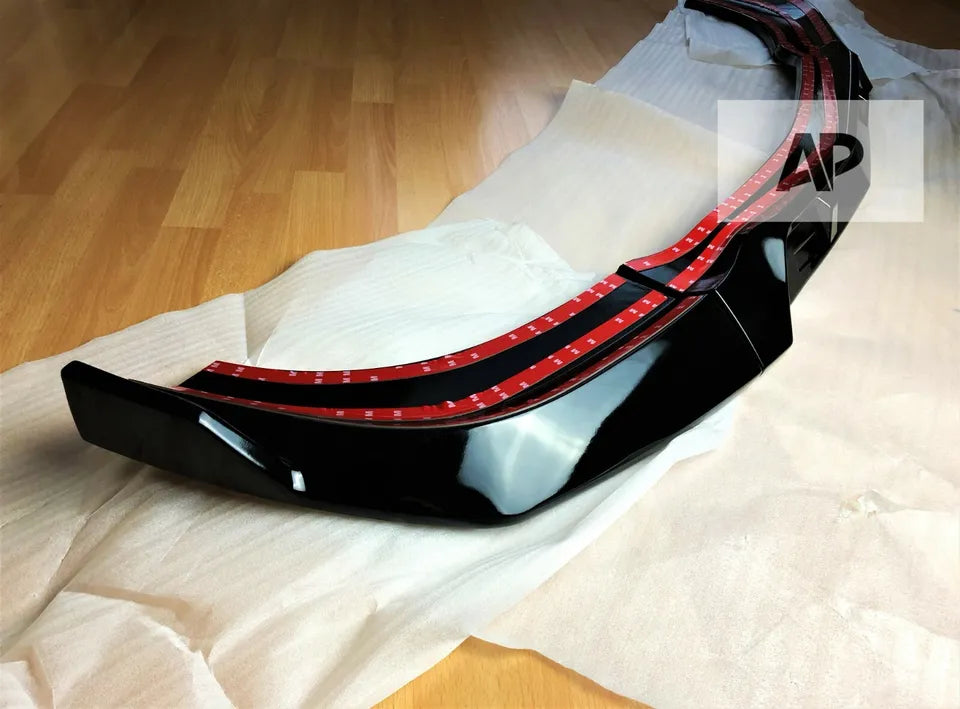 Mercedes C Class SE Front Splitter 2011-2015 Brabus Style Gloss Black