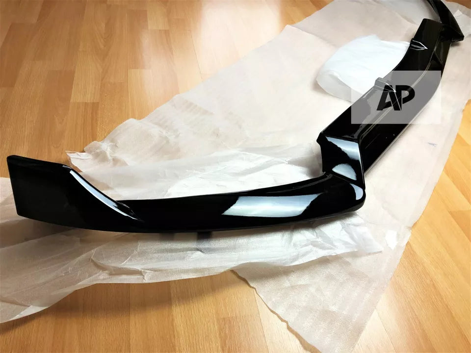 Mercedes C Class C43 Front Splitter 2014-18 Brabus style Gloss Black