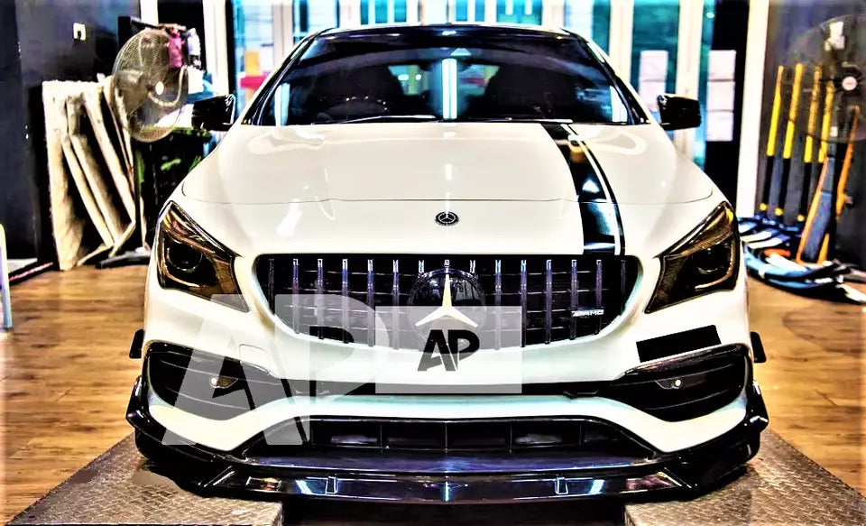 Mercedes CLA Class CLA45 Front Splitter 2016-2019 Gloss Black