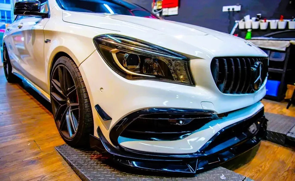 Mercedes CLA Class CLA45 Front Splitter 2016-2019 Gloss Black