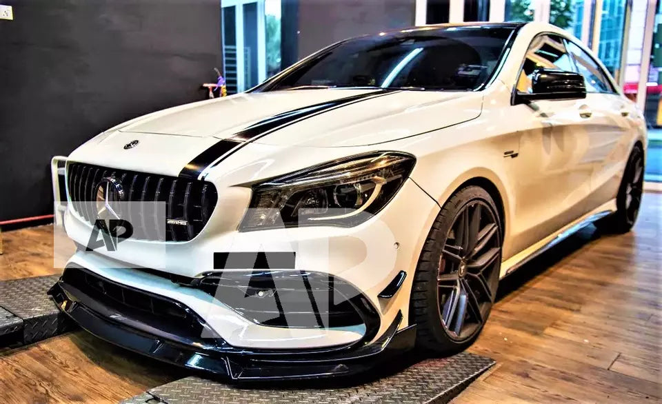 Mercedes CLA Class CLA45 Front Splitter 2016-2019 Gloss Black