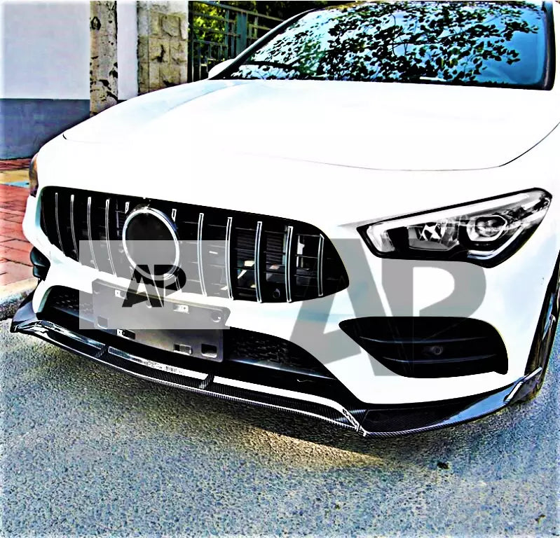 Mercedes CLA Class W118 C118 Front Splitter 2019-2024 Gloss Black