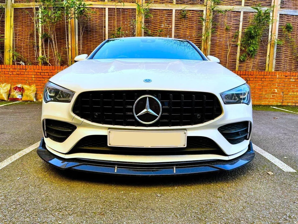 Mercedes CLA Class W118 C118 Front Splitter 2019-2024 Gloss Black