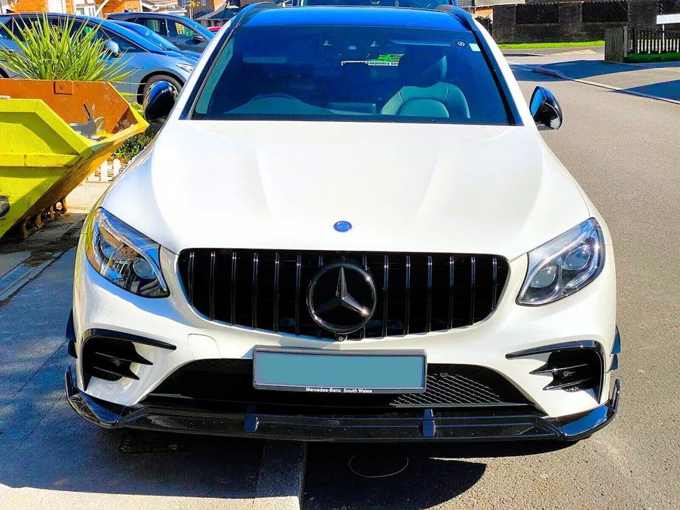 Mercedes GLC Class Front Splitter 2015-2018 Brabus Style Gloss Black