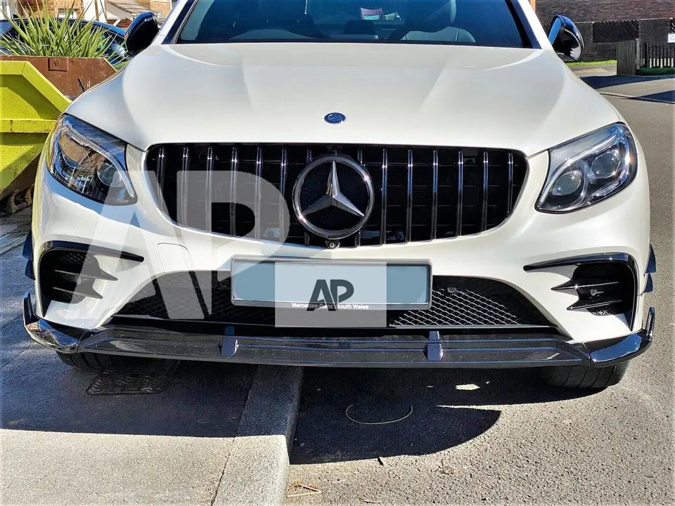 Mercedes GLC Class Front Splitter 2015-2018 Brabus Style Gloss Black