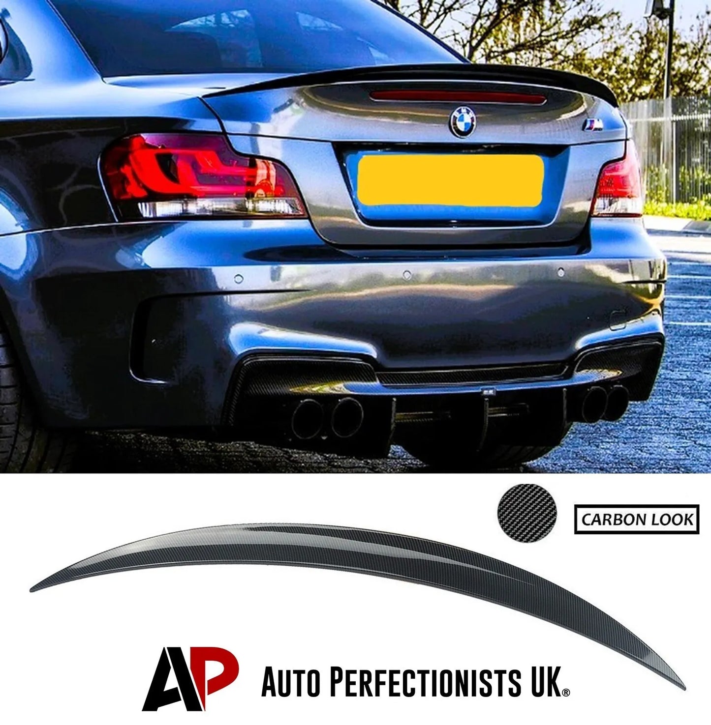 BMW 1 Series Coupe 1M E82 Car Rear Spoiler 2007-2013 Carbon Fibre