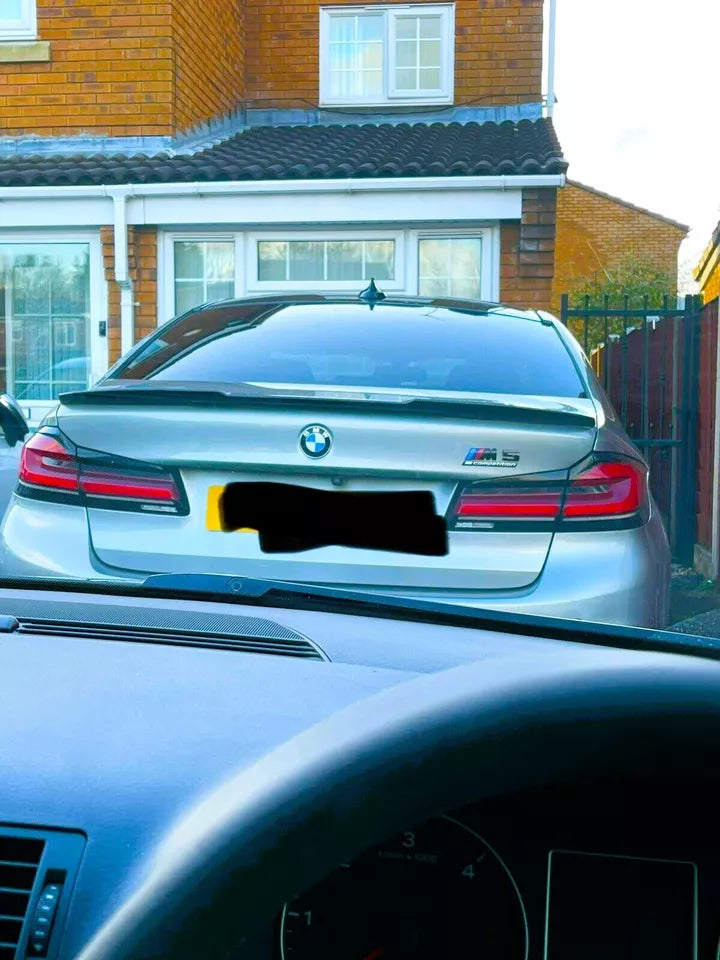 BMW 5 Series M5 G30 Car Rear Spoiler 2016-24 CS Style Carbon Fibre
