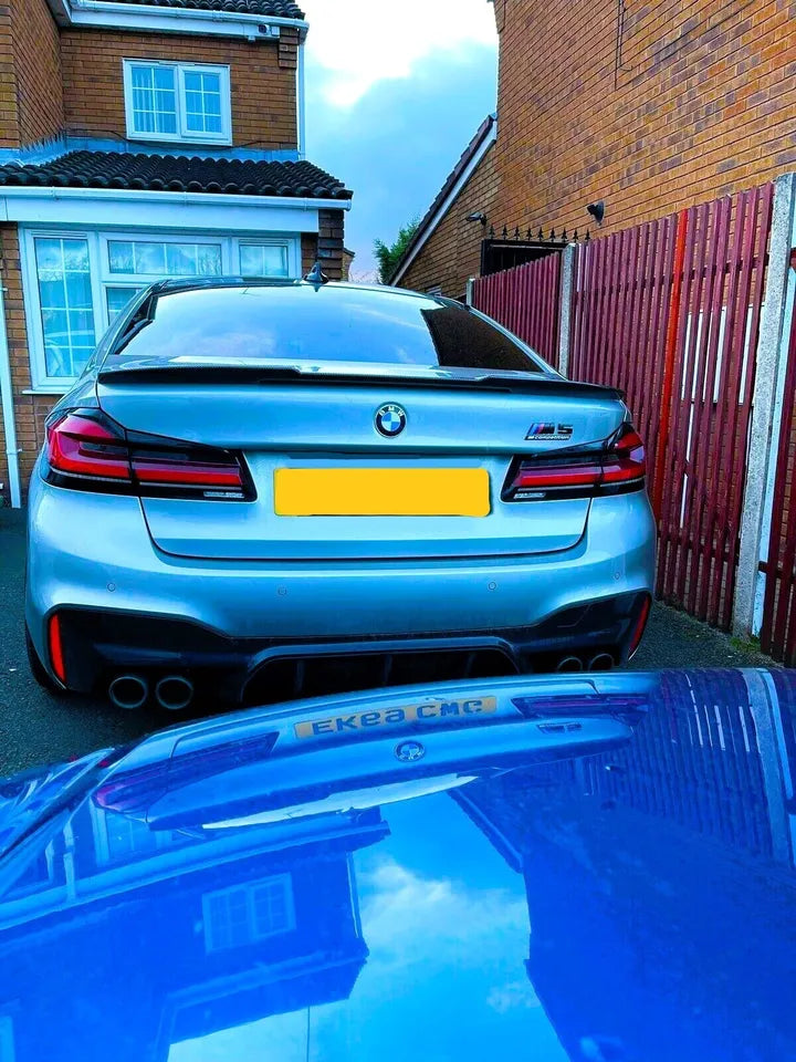 BMW 5 Series M5 G30 Car Rear Spoiler 2016-24 CS Style Carbon Fibre