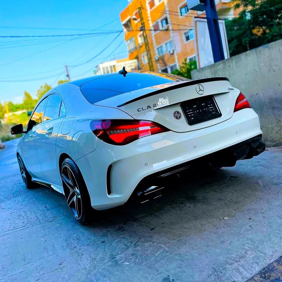 Mercedes CLA Class W117 Car Rear Spoiler 2013-2018 Gloss Black