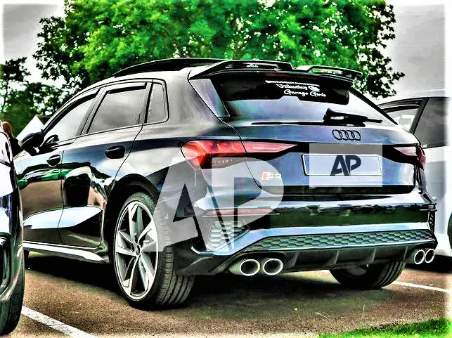Audi A3 S3 RS3 8Y Sportback Car Rear Roof Spoiler 2020-24 Gloss Black