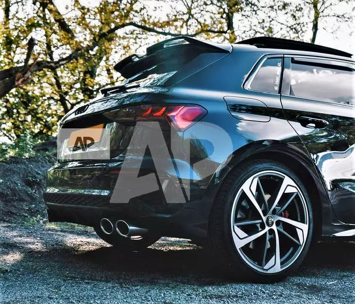 Audi A3 S3 RS3 8Y Sportback Car Rear Roof Spoiler 2020-24 Gloss Black