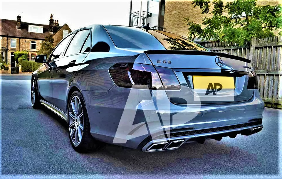 Mercedes E Class W212 Car Rear Spoiler 2008-2016 ABS Gloss Black