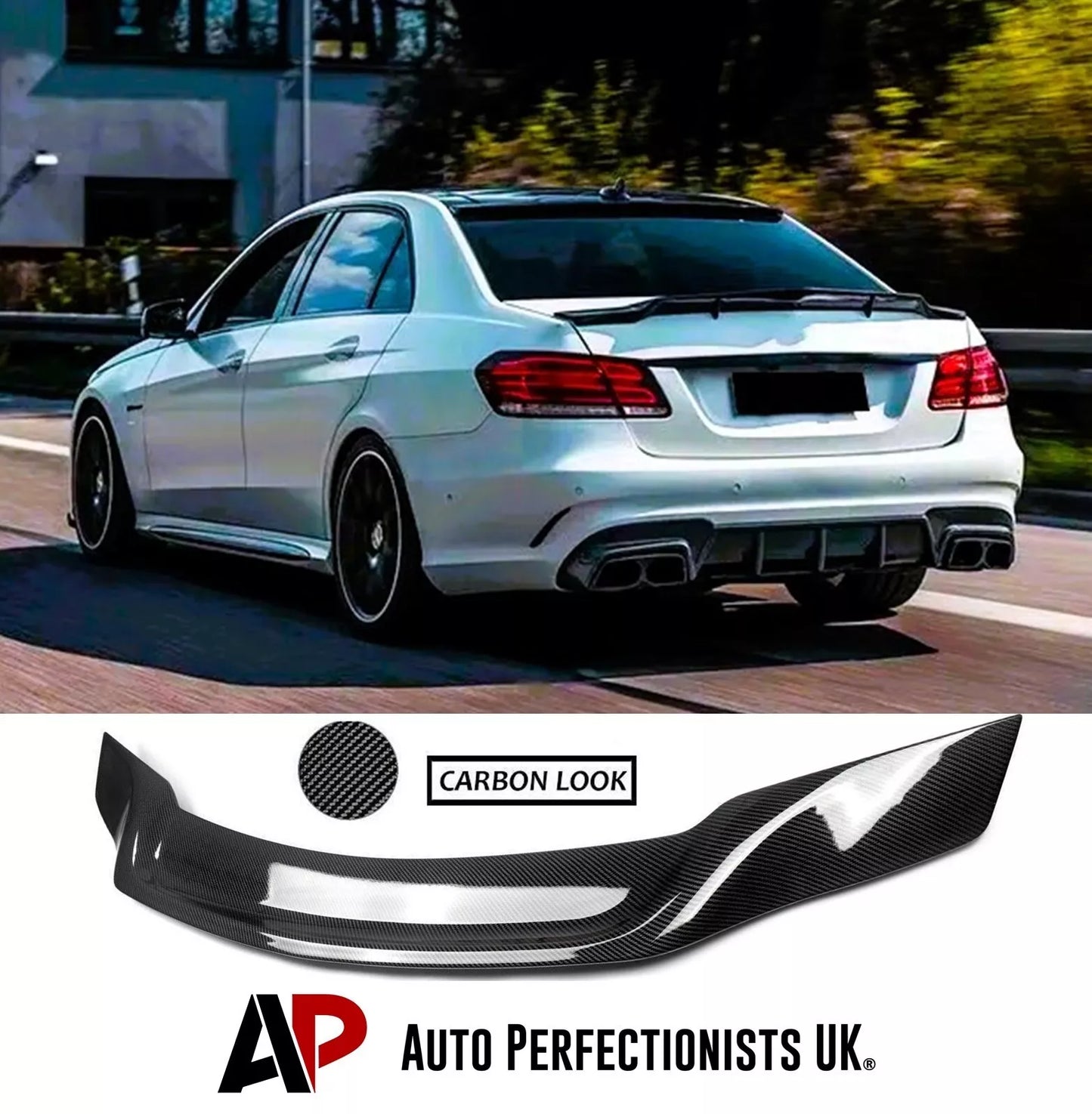 Mercedes E Class W212 Car Rear Spoiler 2008-2016 Carbon Fibre