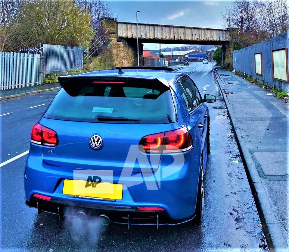 VW Golf MK6 R20 Rear Diffuser and Side Splitters 2008-2013 Gloss Black