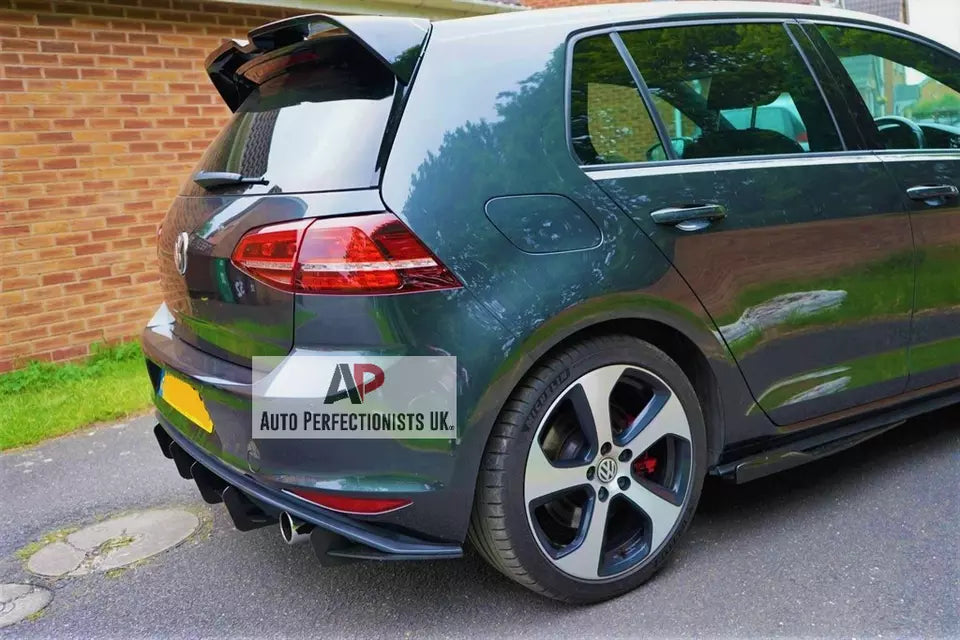 VW Golf GTI MK7 Rear Diffuser and Side Splitters 2013-2016 Gloss Black