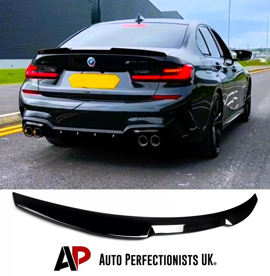 BMW 3 Series M3 G20 G80 Car Rear Spoiler 2018-24 M4 Style Gloss Black
